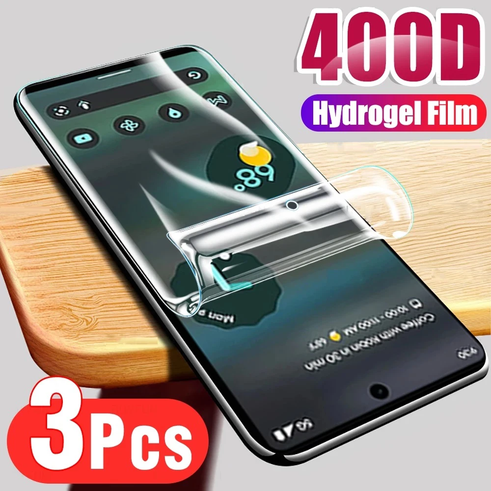 Pellicola Idrogel A Copertura Totale 3 Pezzi Per Google Pixel 7 6 5 4 3 2 1 7A 6A 4A 3A Pellicola Salvaschermo Per Google Pixel 4 Xl 3A Xl 2 Xl