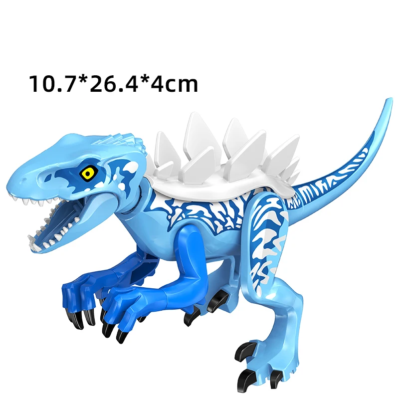 Bloques de construcción de dinosaurios jurásicos Indominus Rex DIY Figuras de acción de tiranosaurio de gran tamaño Modelos Juguetes para niños Animales Regalos