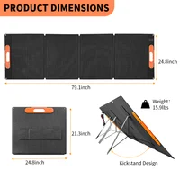 200W panneau solaire Portable ETFE Flexible pliable générateur solaire Kit Portable panneau solaire étanche IP68 pour Camping Powerbank 3
