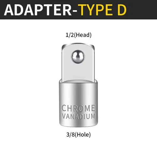 Onnfang Socket Adapter Drive Head Ratchet Wrench 1/2 3/8 1/4 CR-V Chrome Vanadium Steel for Car Bicycle Garage Home Repair Tools - Image 13