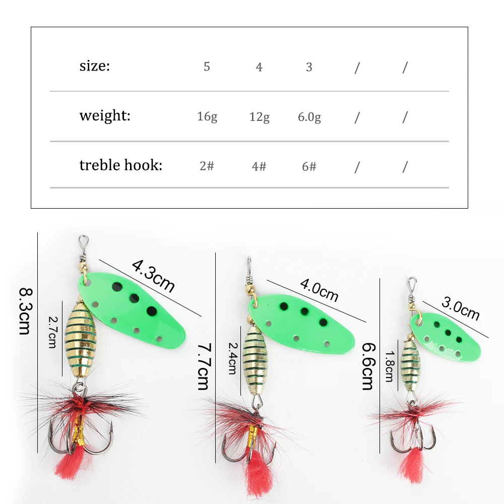 6 Spinnerbaits Strike King 1/4 Oz – Rosso E Argento – Doppia Lama – Eagle Claw