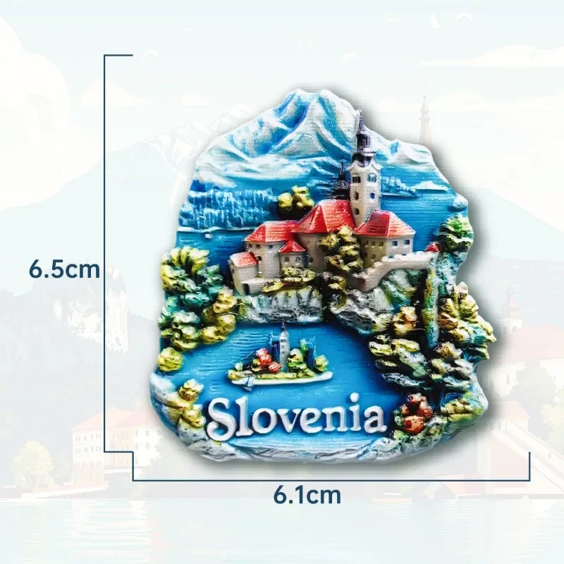 Izola Slowenien 3D Kühlschrankmagnet - Reise Souvenir Magnet - 5,5x8,1cm Aus Polyresin