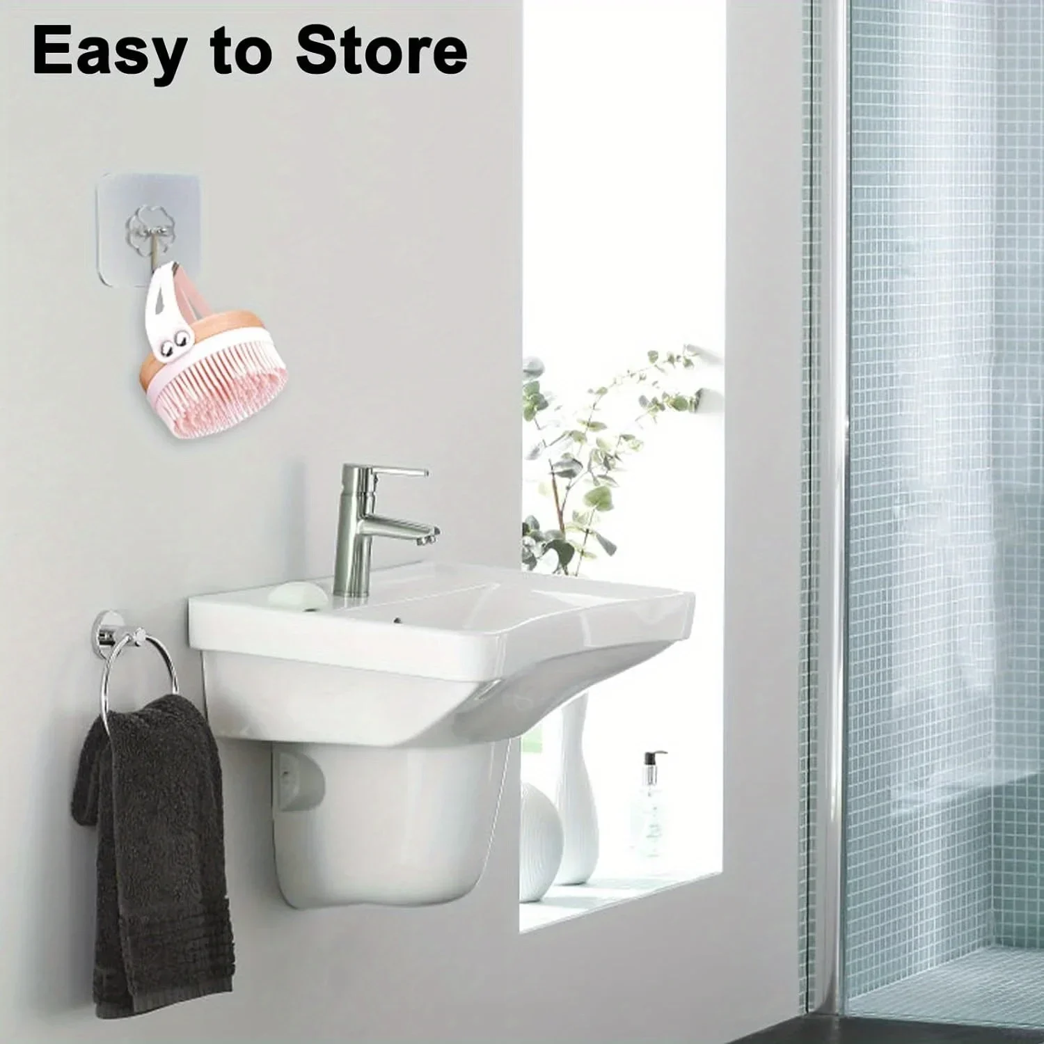 Newest Wooden Body Scrubber Exfoliating Soft Bristle Bath Brush Durable Body Wash Scrubber Bathing Accessory Body Massage Tools