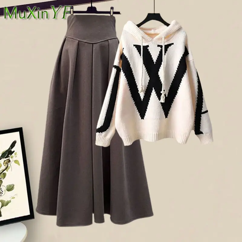 Ruffles Pleated Loose Long Dress Women Autumn Winter Fashion White O Neck Flare Elegant Party Dresses Female Streetwear Outfits