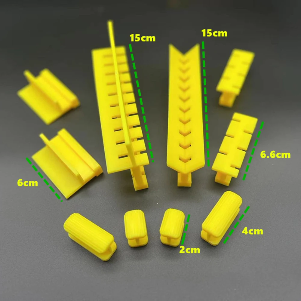 

10Pcs Car Paintless Dent Repair Tool Paintless Dent Removal Kit Plastic Right Angle Sheet Puller Tabs Tools