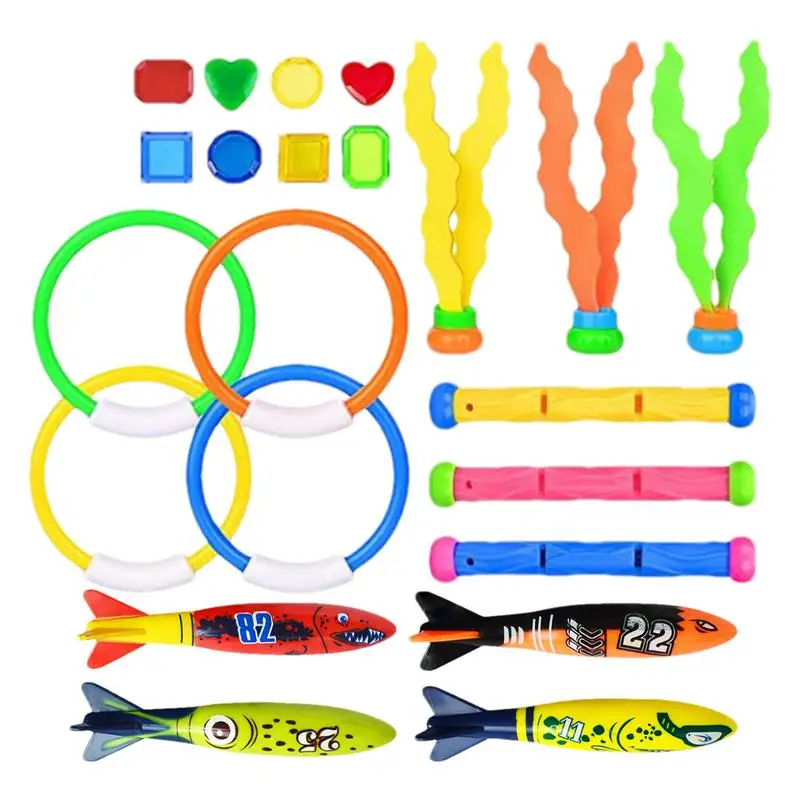 

Dive Toys 22PCS Summer Diving Pool Swimming Toys Summer Toys Fun Toys Swimming Pool Toys For Boys Girls Teens Ages 7 Sports Toys