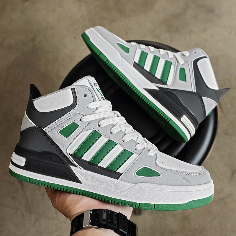 

Новинка 2022, модные мужские кроссовки с высоким верхом, модная мужская обувь в Корейском стиле, повседневная обувь для отдыха из эластичной ткани, Мужская Легкая повседневная обувь для взрослых