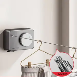 Tendedero de pared plegable para el hogar/apartamento, Kit completo -  AliExpress