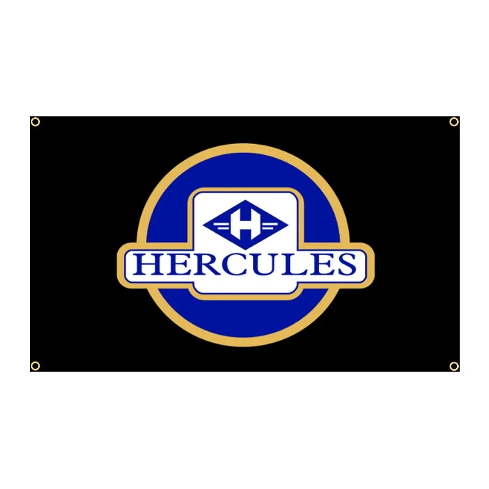 90X150Cm Hercules Motorcycle Racing Flag Banner Decoration