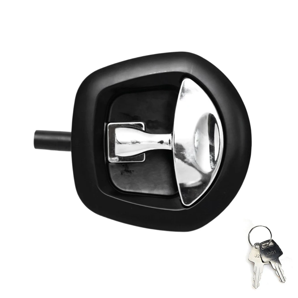 Metal Compression Folding T-handle Whale Tail Lock Ultimate Trailer Security Lock T-style Lock Tail Lock T-style Chrome