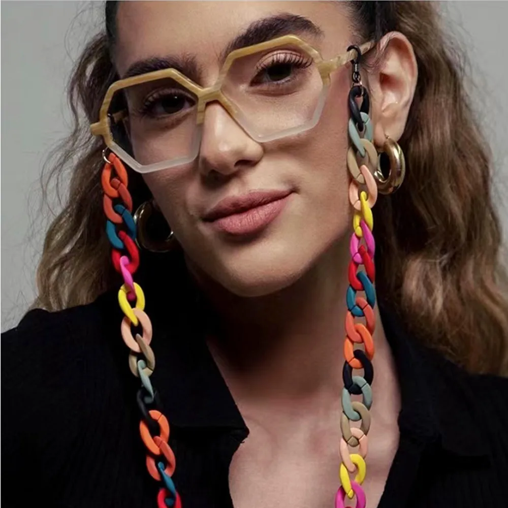 Unisex Fashion Matte Acrylic Eyewear Chain Lanyard