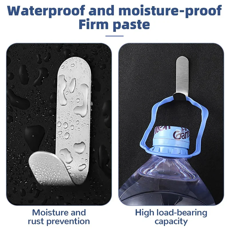 Description Picture 3 of itemMulti color non punching kitchen and bathroom wall adhesive hooks traceless nails multifunctional household adhesive hooks