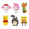 Linkgo Sanrio Micro Building Blocks SpongeBob Melody Cinnamoroll Mike Winnie The Pooh Mini Brick Figure Toy For Christmas 1