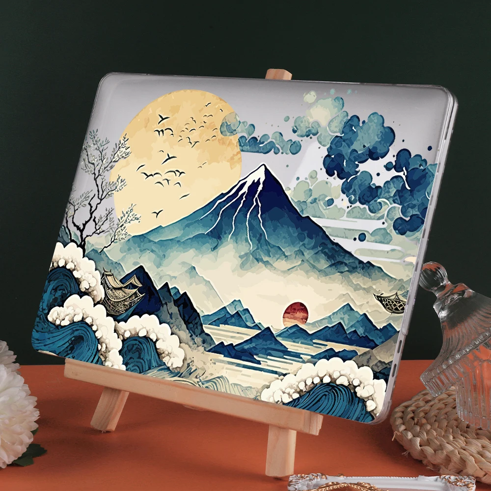Capa de Proteção de Impressão Colorida para Apple Macbook Color Pro 2023 Air15 13 A2681 m2 Pro 14 16 2023 m3 A2918 A2992 A2991 A2442 Estilo Clássico - Imagem 5
