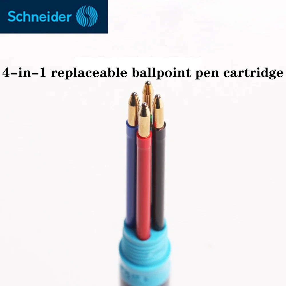 German Schneider TAKE4 Multi-function Ballpoint Pen 4 in 1 Push-type 4-color Changeable Refill Back To School Stationery multifunction pen ink ballpoint pen