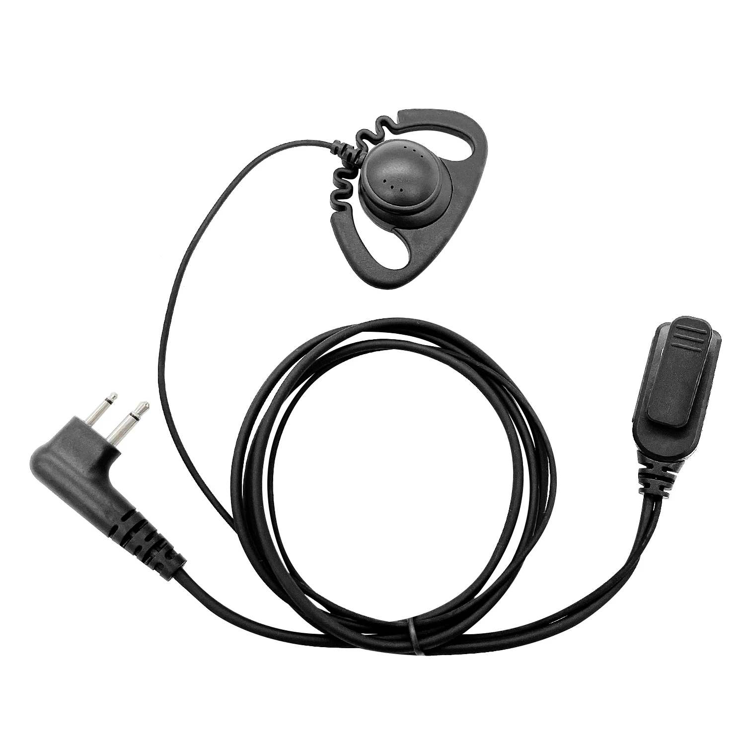 PTT MIC D Shape Earpiece Headset for MotorolaGP300, GP308,GP280,GP88,GP68,CP100, Walkie Talkie, Ham Radio, Hf Transceiver, Handy