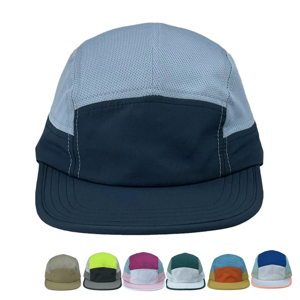 Multicolor Quick Dry Summer 5 Panel Baseball Cap Gorras De Mujer Sports Snapback Luxury Designer Black Hat 56-59cm