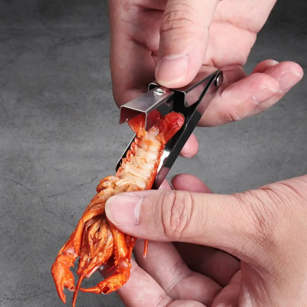 Tail Cutter Stainless Steel Crayfish Crawfish Shell Opener Set Fast Sheller Tools for Seafood Lovers Mess-free Peeler