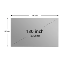 Foldable Anti-Light Reflective Grey Movie Screen - 130 inch