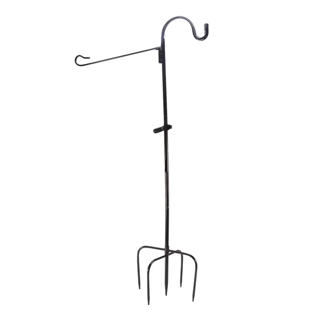 Őrölt Tét Függő Növények Kültéri Zászló Pólus Pásztorhorog Hardver Vas Lámpás Otthoni Levehető Hátsó Udvar Kerti Tornáchoz - Image 5