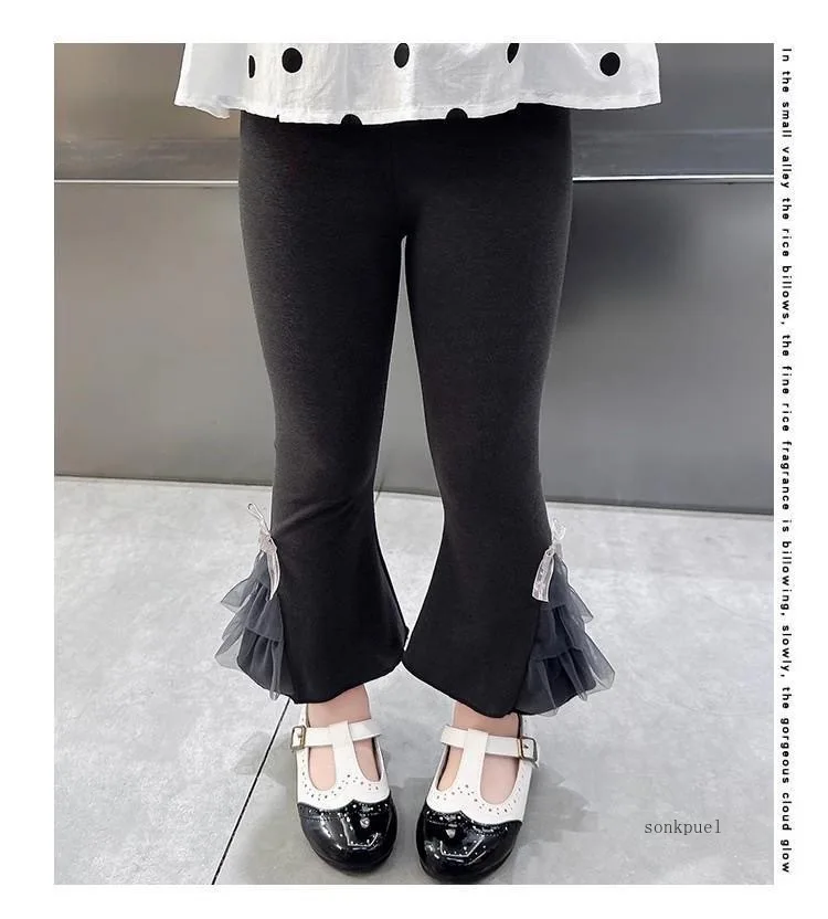 Girls Pants Baby Girls Cute Elegant Solid Color Boot Cut Flare Pants Spring Pants Bottoms Trousers for Kids Clothes girls pants girls trousers kids pants