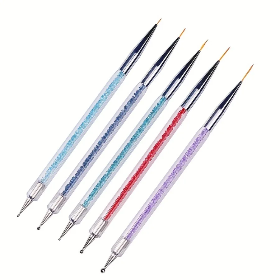 Dual Head Nail Brushes Set of 5