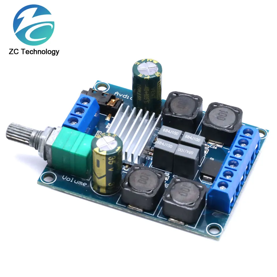 TPA3116D2 Digital Audio Power Amplifier Board DC12-24V 2 - Foto 3