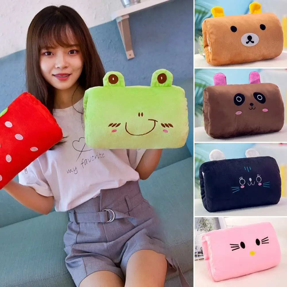 Winter Hand Warmer Pillow Plush Toy Cute Animal Handy Covered Office Nap Pillow Female Gift 2