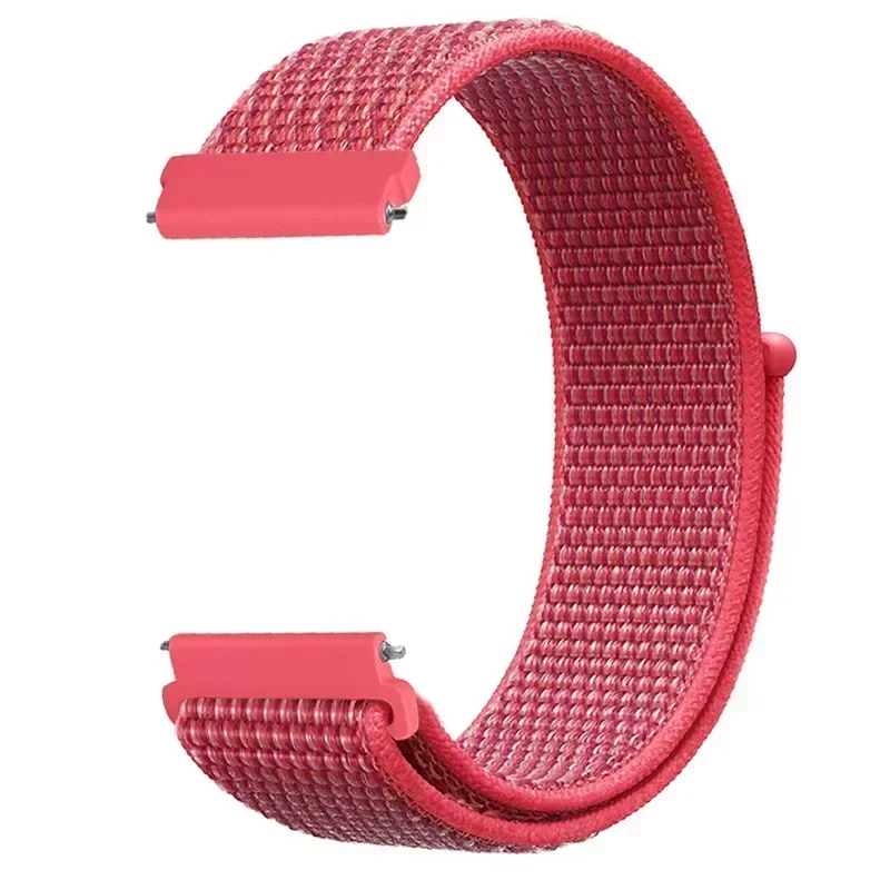 Versatile Sport Nylon Smartwatch Strap, Adjustable 20-22mm, Breathable Wristband Loop