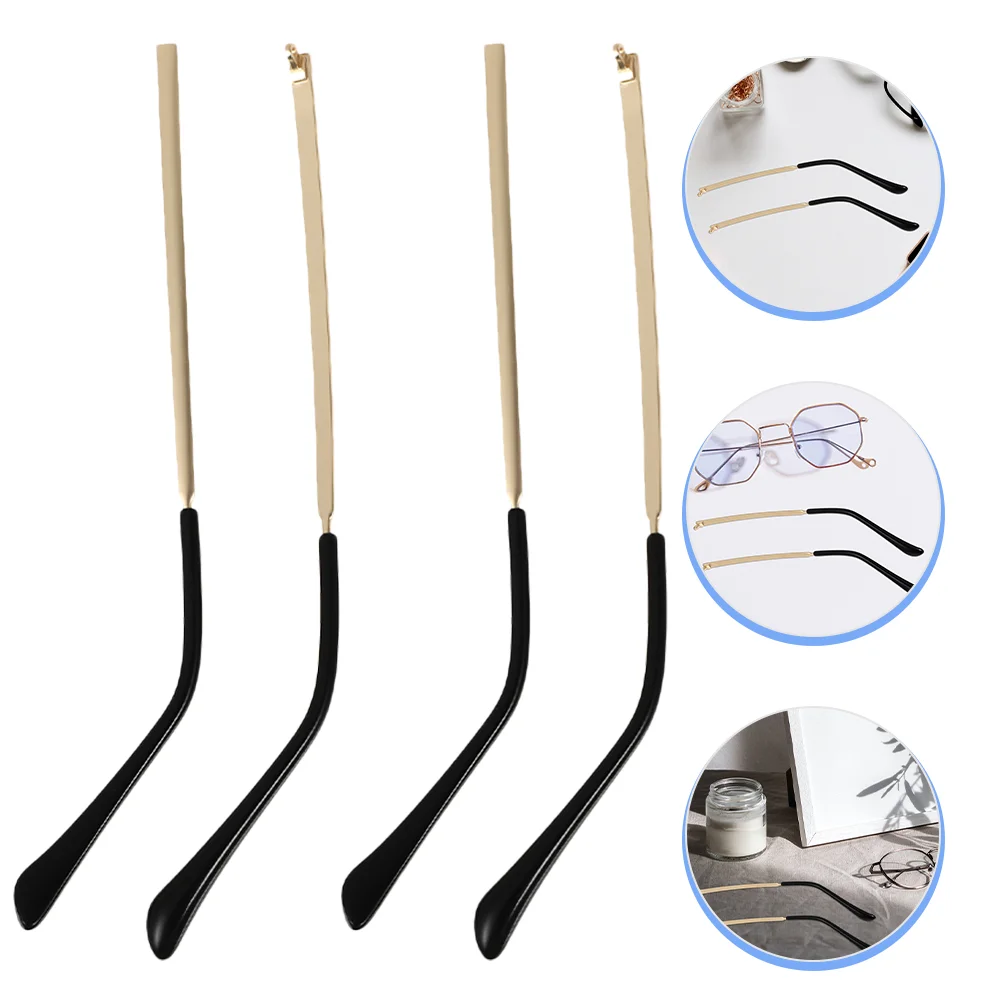 

2 Pairs Spectacle Legs Glasses Accessories Replacement Arm for Sunglasses Universal Metal Arms Temple Eyeglasses