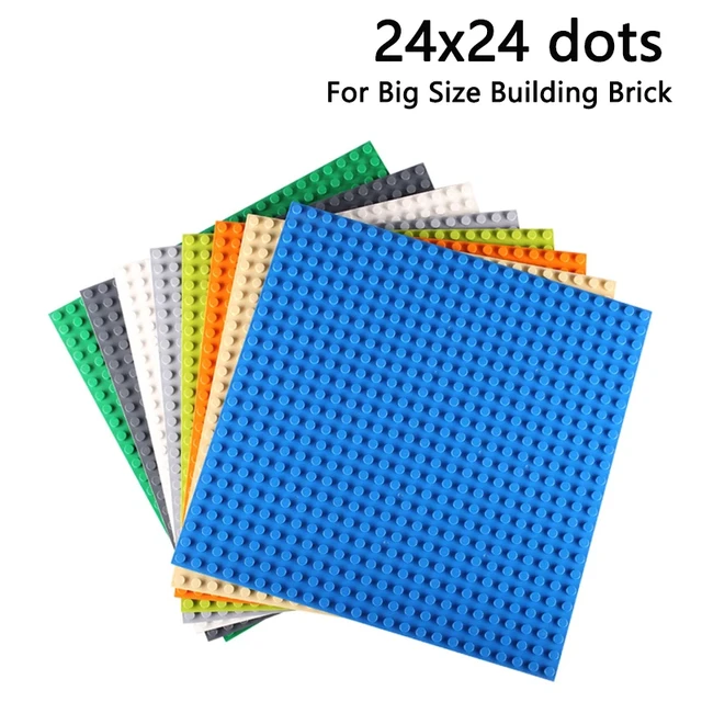 Plaques de base pour blocs de construction, 12x12 points, assemblage de  briques de grande taille, compatibles