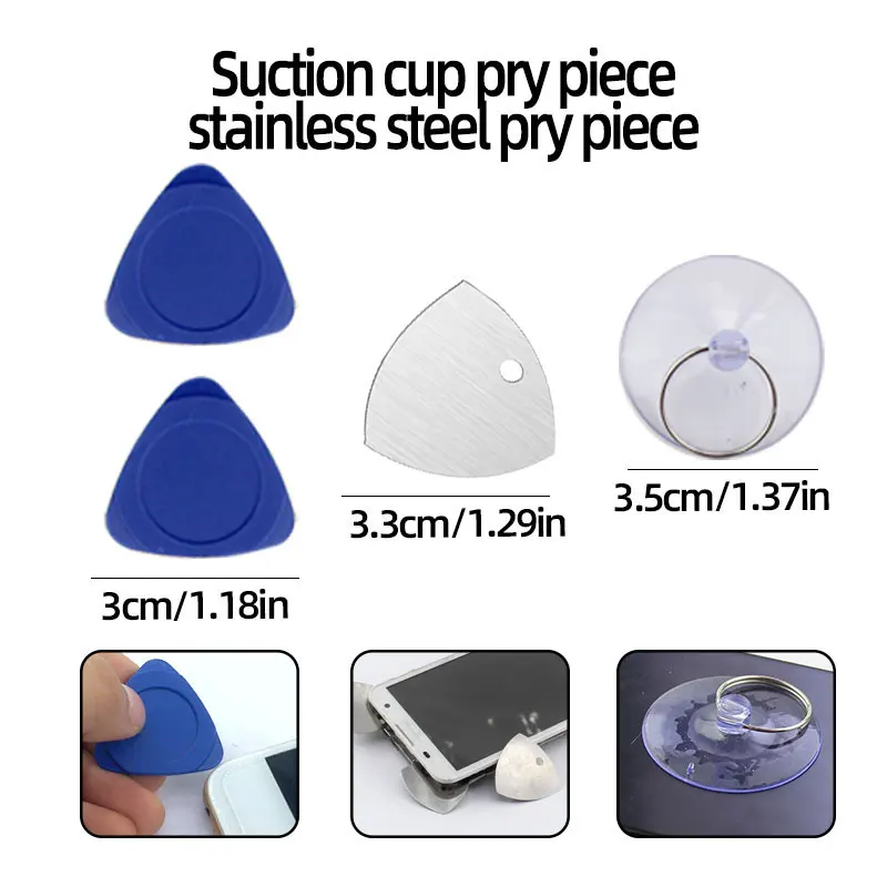 Manual Disassembly Tool Computer Mobile Phone Tablet Appliances Pry Bar Multi-purpose Bimetallic Head For More Convenient 8pcs