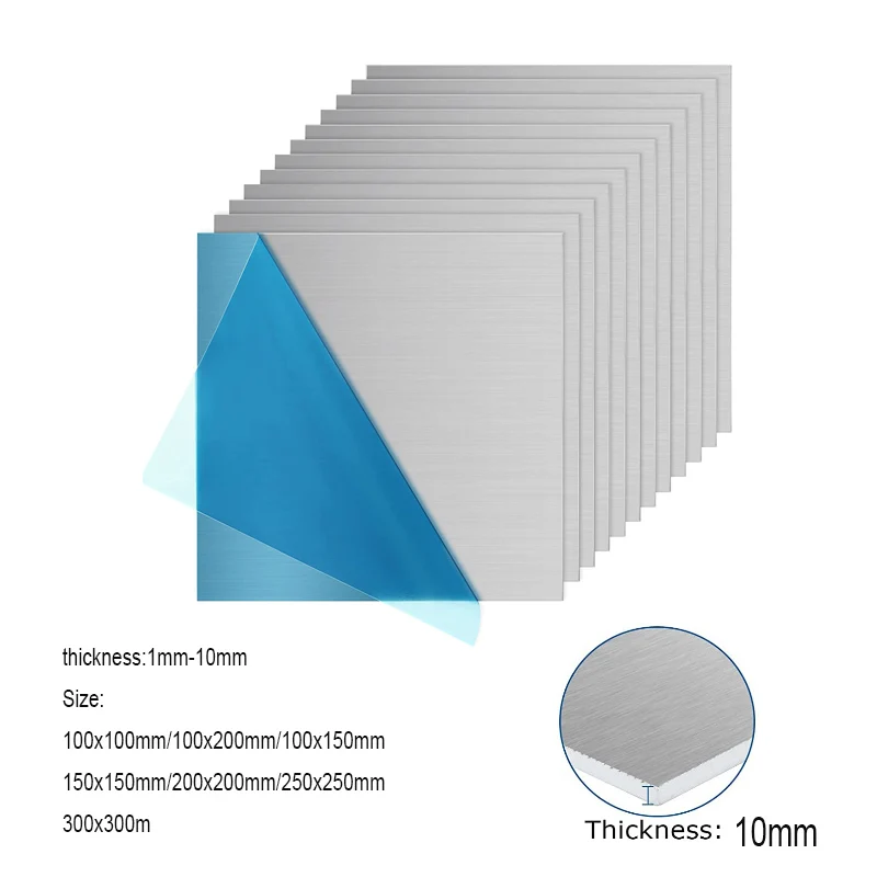 Aluminium plaat 6061 Aluminium vlakke plaat met slijtvastheid for