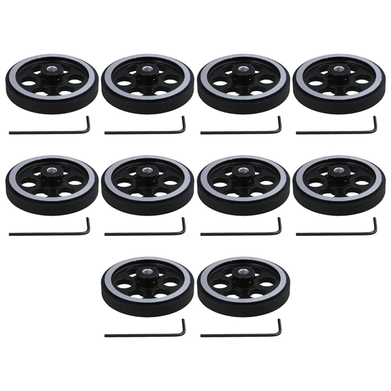 

10PCS 200X6mm Industrial Aluminum Rubber Measuring Rotary Encoder Meter Wheel