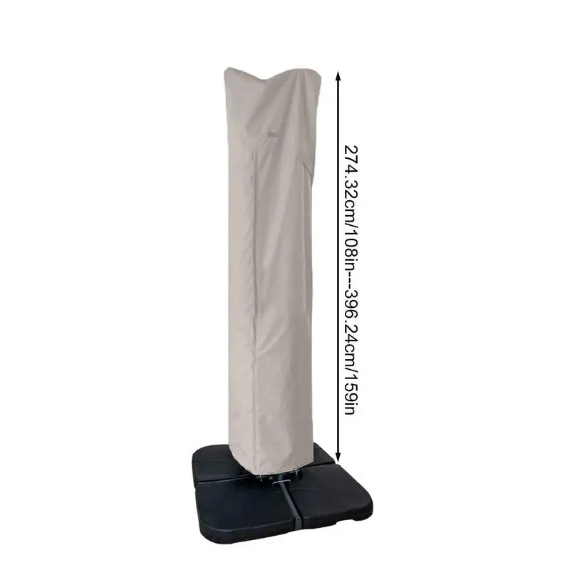 Umbrella Cover Patio Waterproof Market Parasol Cover With Zipper For 7-13ft Outdoor Cantilever Offset Outdoor Umbrellas