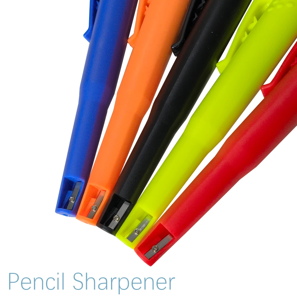 2.8mm Solid Carpenter Pencil Set with Pen Cover, Long Nosed Deep Hole Mechanical Pencil Black/Blue Marking pen for Carpenter 3