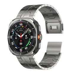 High - End Magnetic Stainless Steel Wristband Bracelet - Galaxy Ultra 47mm (Titanium color)