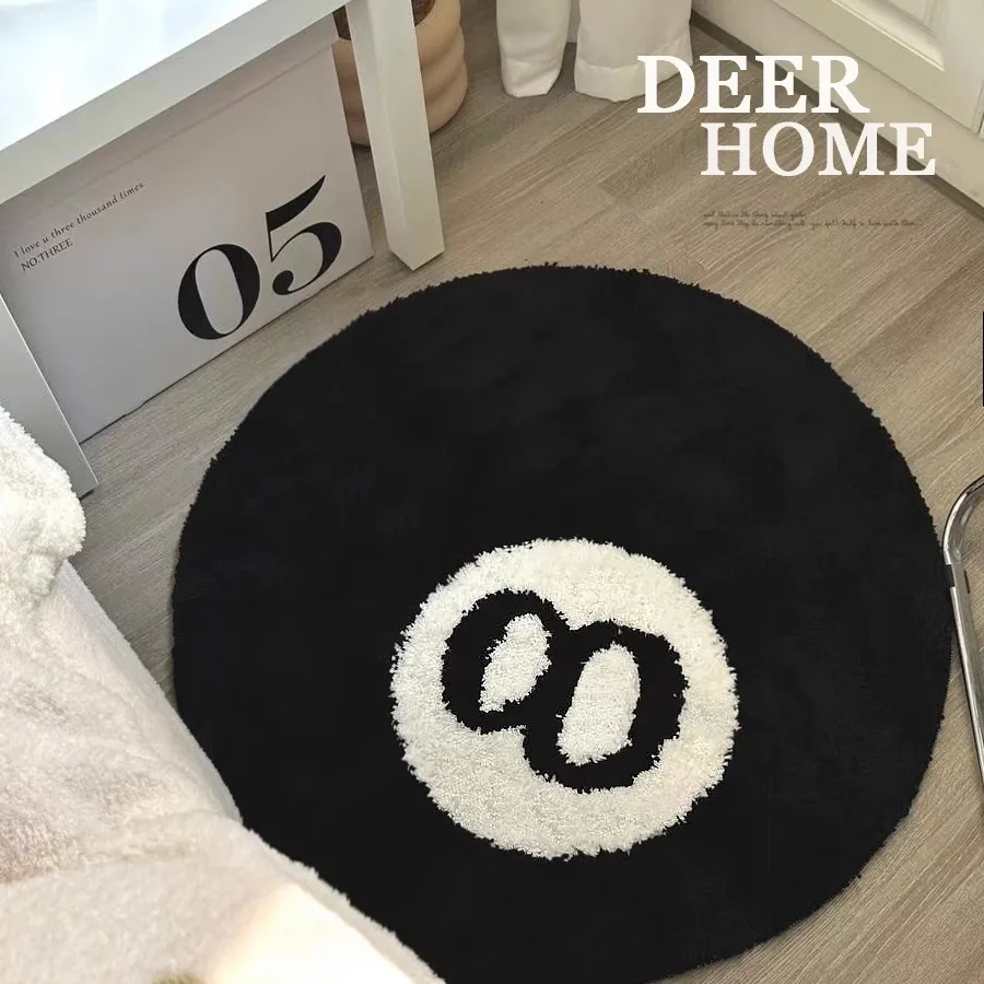 Top Quality 8 Ball Rug Indoor Home Decoration Spooky Accent Black Halloween  Round Soft 8 Bedroom Ball Gifts Rug Carpet Tuft C7Q0 - AliExpress