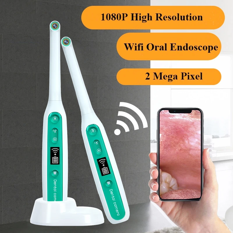 Waterproof Dental Equipments 2PM 1080P Dental Microscope Intra Oral Camera Monitor WiFi with Photo Video