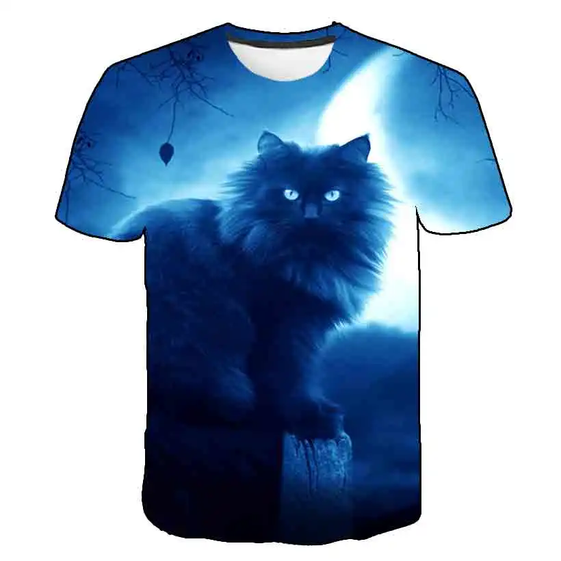 2022 New Personalized T-Shirt Animal cute cat Print oversized T-Shirt 3D boys girls t shirts Novelty summer Short Sleeve t shirt T-Shirts best of sale