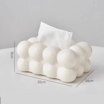 Cloud Design Tissue Box – Cute Desktop Paper Storage Holder for Home, Kitchen & Car ☁️✨ 1
