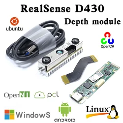 D430 Depth sensor 3D camera module for intel realsense Vision Processor D4 Board Bundle Stereo scanning Lens UAV AGV navigation