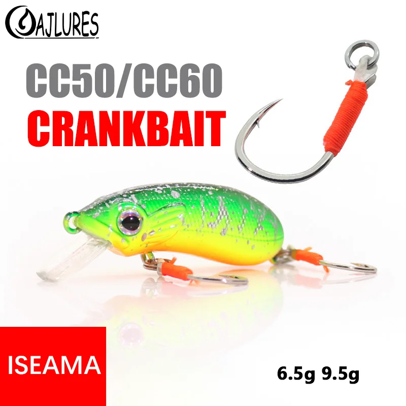 

1Pcs Crankbait Fishing Lure CC50/60 Stream Bait Artificial Bait Sinking Minnow Wobbler Perch Club Trout Pike Bass Fishing Tackle