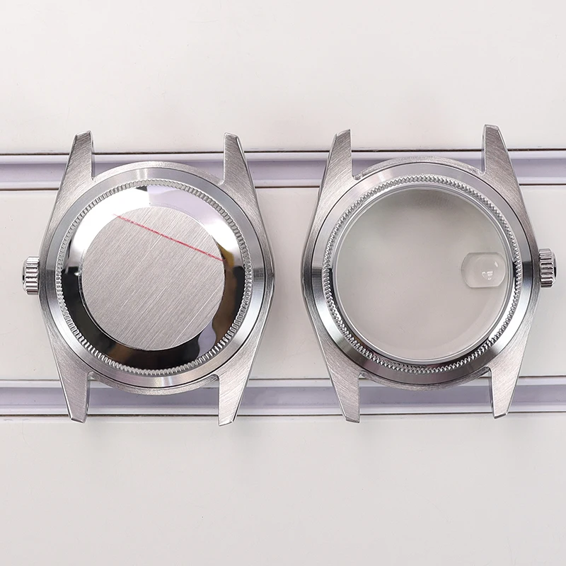 Luxury 316L Stainless Steel Watch Case with Oyster Perpetual Design, 28.5mm Dial Size