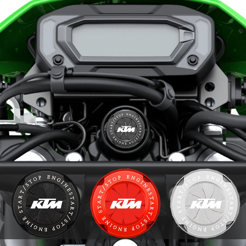 MotorcycleModificationOnebuttonStartButtonIgnitionSwitchRotatingProtectiveCoverStart