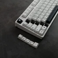 Minimalist White Black Style PBT keycaps For Mechanical keyboard Mx Switch Cherry Profile keycap Japanese keycap Custom GK61 - Image 5