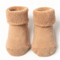 Winter Newborn Baby Floor Socks Plus Cotton Loop Thickening Infant Kids Warm Anti-slip Socks for Toddler Girls Boys 2