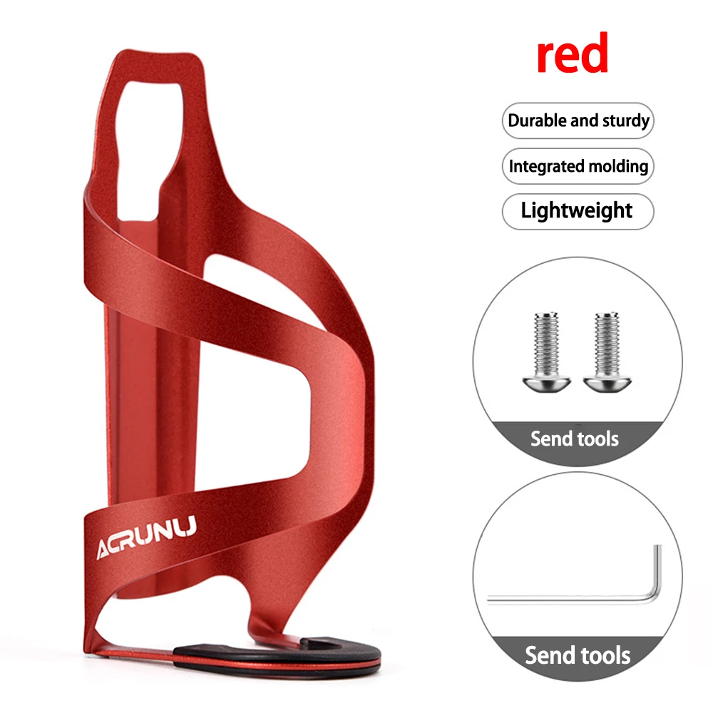 Bicycle Water Bottle Cage Bicycle Bottle Holder MTB Bike Water Bottle Holder-Lightweight Alloy Aluminum Bicycle Water Bottle Cage Bike Cup Holder for Road & Mountain