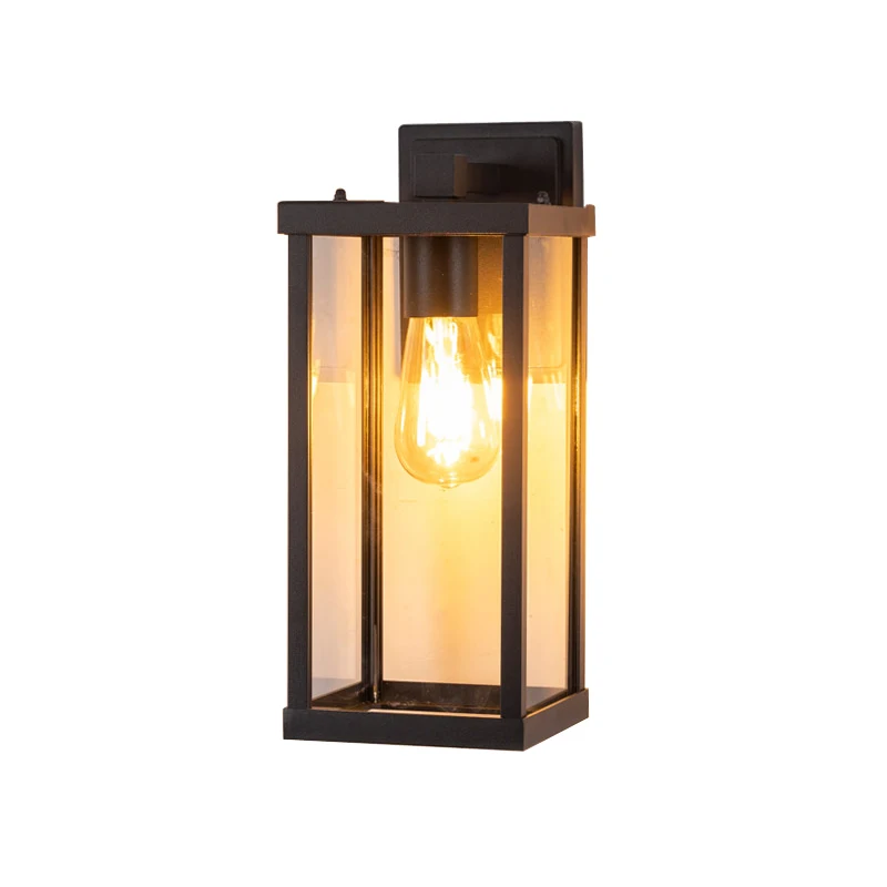 Square Aluminum Wall Lamp E27 Corridor Yard Wall Decoration Background Lamp Balcony Gate Outdoor wall light outdoor porch light