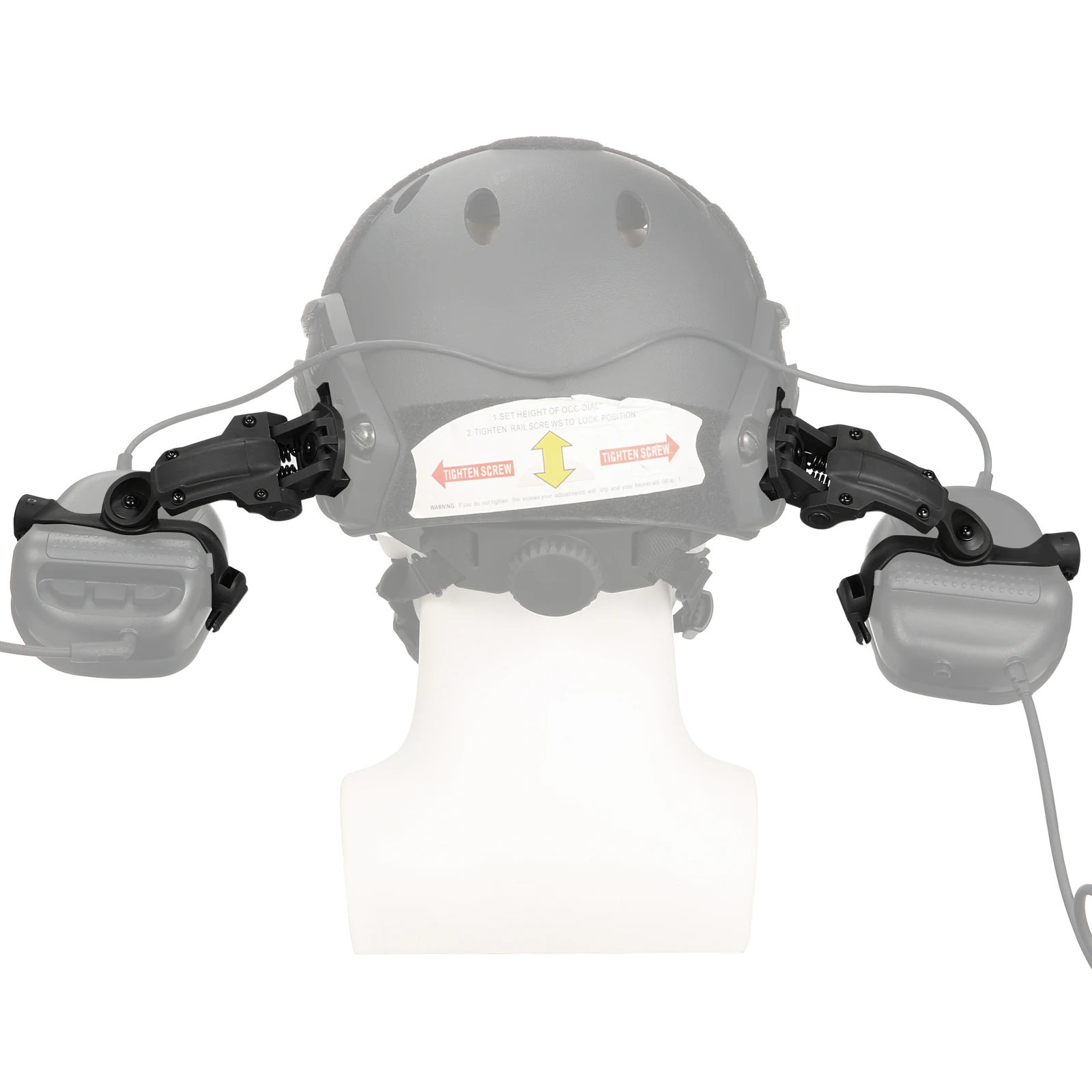 Tactical Helmet ARC Rail Adaptor Bracket Kit，Multi-Angle Rotating ，Fit for EARMOR M31,M32,M32H/HD-19 Series of Tactical Headset